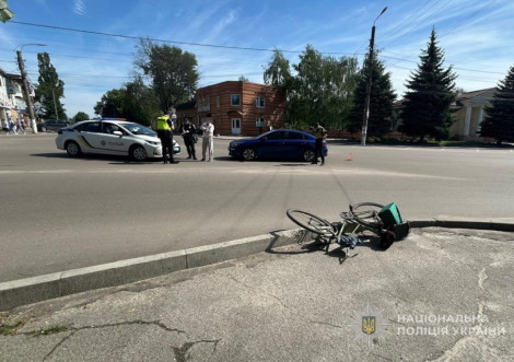 У Охтирці в ДТП травмувався літній велосипедист