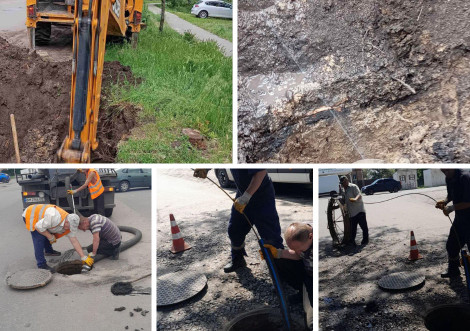 Аварійні роботи на водопровідних мережах міста